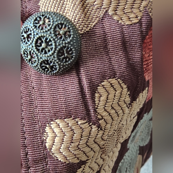 NWoT Unique Embroidered Floral Jacket Seasonless Wear 1X ELCC - Picture 2 of 12